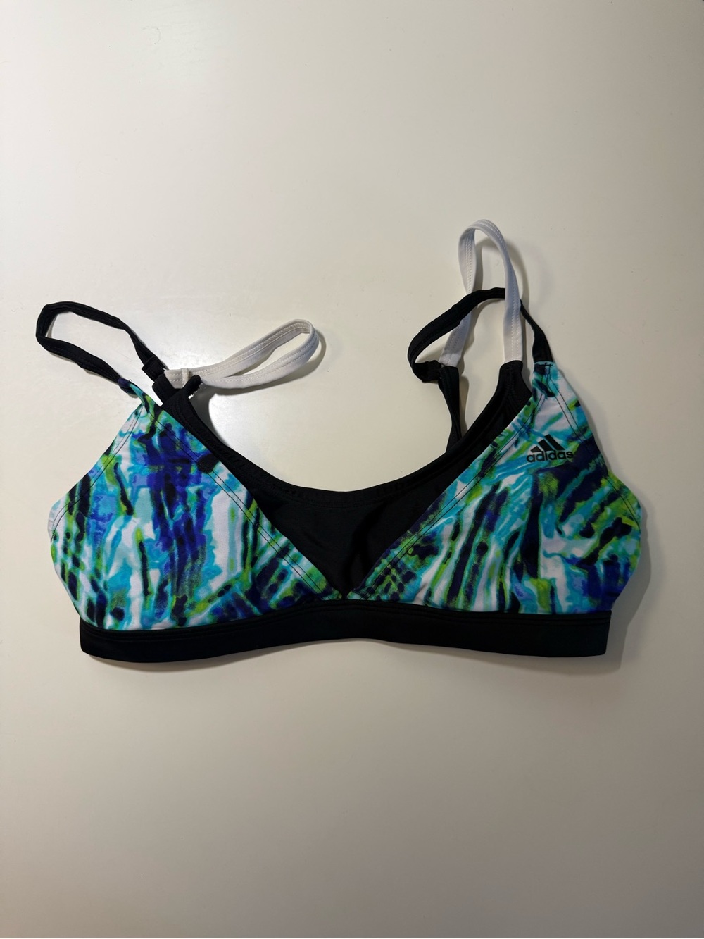 Adidas Layered Pattern Bikini Top